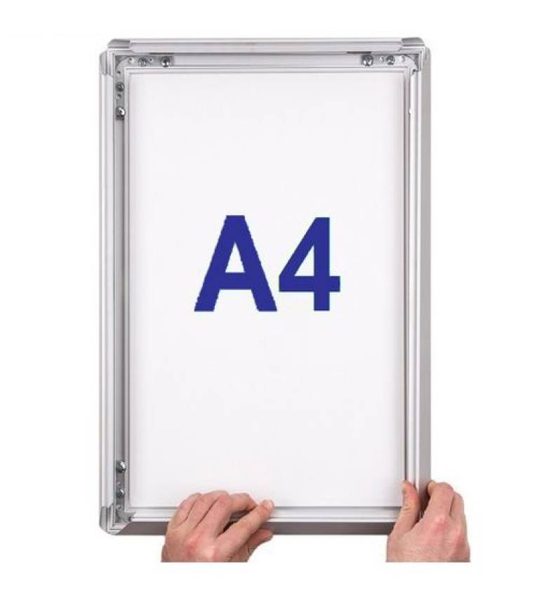 CADRE CLIC CLAC ALUMINIUM COULEUR ARGENT FORMAT A4